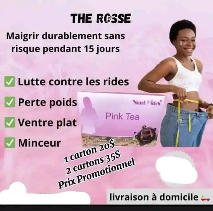 NutriRich Pink Tea Thé Minceur