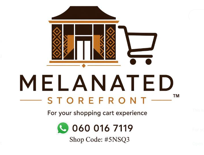Melanated Storefront Logo