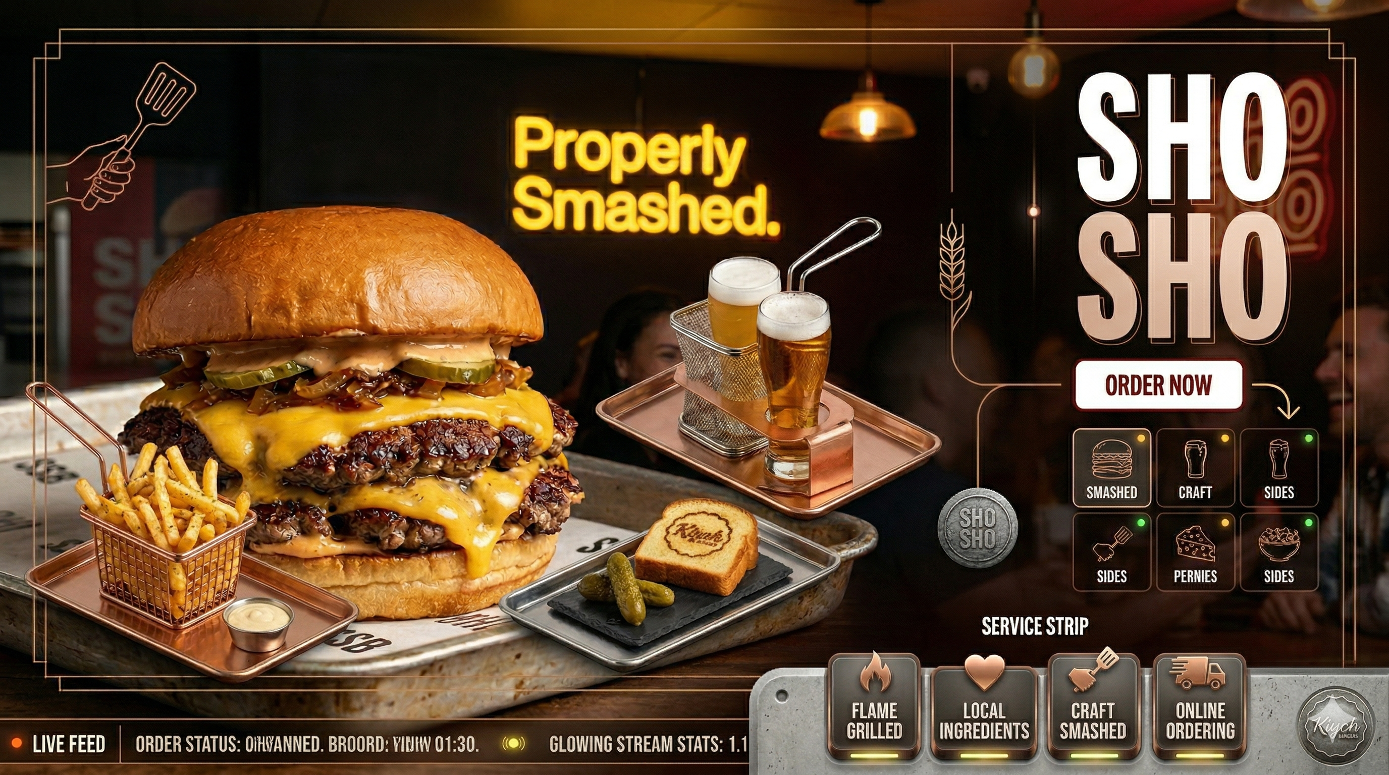 Sho Sho Burgers hero