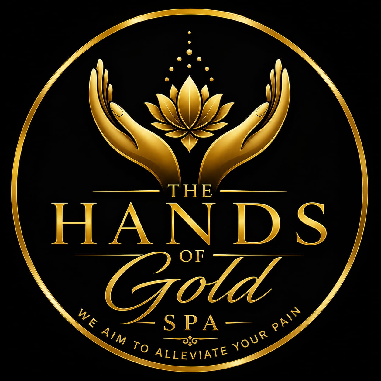 The Hands of Gold Spa Logo
